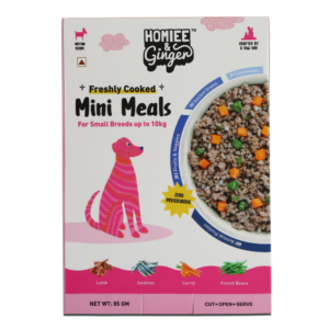 Homiee & Ginger Grain Free Mini Meals Surf & Turf, Lamb & Fish Fresh Food for Dogs