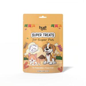 HYE Pets Freeze Dried Treats with Goat Milk, Pumpkin, and Banana for Dogs and Cats