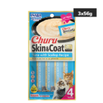 INABA Churu Skin & Coat Tuna with Scallop Cat Treats image 3