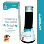 Intas Griptol N Syrup Antidiarrheal Suspension for Dogs (60ml) image 1