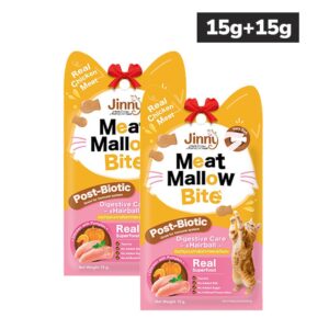 Jinny Meat Mallow Bite Chicken and Pumkin Cat Treats (Buy 1 Get 1 Free)