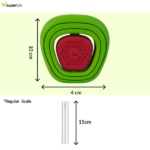 JW Apple Core Chew ee Toy for Dogs (Green/Red) image 3