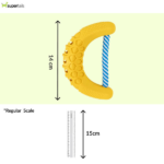 JW Banana Chew ee Dental Toy for Dogs (Yellow) image 3