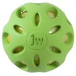 JW Crackle Heads Crackle Ball Toy for Dogs (Green) image 1