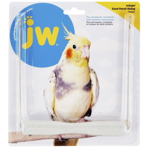 JW Insight Sand Perch Swing for Birds (White)