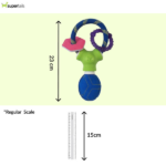 JW Puppy Connects Soft ee Toy for Dogs (Multi Colour) image 3