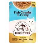 Kennel Kitchen Fish Chunks in Gravy Kitten and Adult Cat Wet Food (All Life Stage) image 1