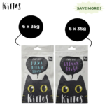 Kittos Purr Fect Tuna Jerky Strips and Salmon Rings Cat Treats Combo image 1