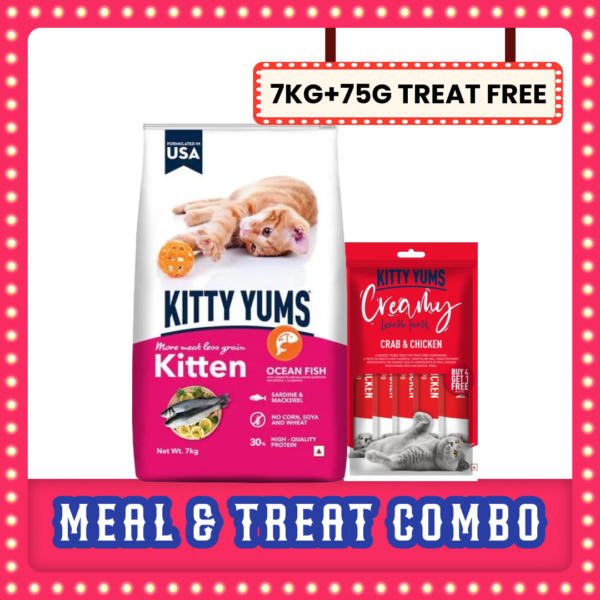 Kitty Yums Ocean Fish Kitten (1 to 12 Months) Cat Dry Food