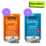 Kitty Yums Real Chicken and Seafood Medley Creamy Cat Treats Combo image 1