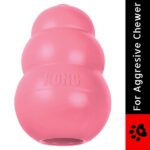 Kong Puppy Toy for Dogs (Pink) | For Aggressive Chewers image 3