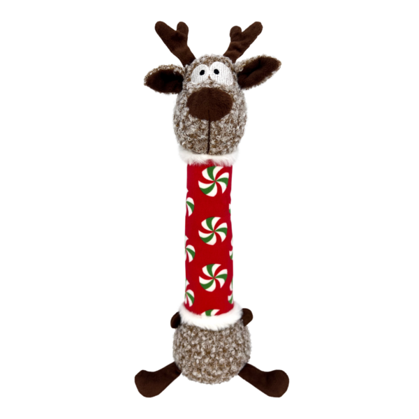 Kong Shakers Luvs Reindeer Toy for Dogs (Red & Green)