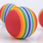 KUTKUT Foam Balls for Cats (Rainbow) image 4