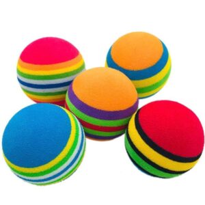 KUTKUT Foam Balls for Cats (Rainbow)