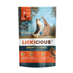 Lickicious Healthy Growth and Immunity Chewy Stick Dog Treats