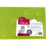 M Pets Footprint Cat Litter Mat for Dogs (Green) image 1