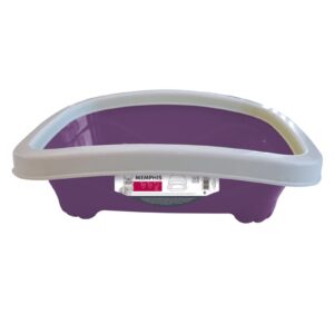 M Pets Memphis Litter Tray for Cats (Purple & White)