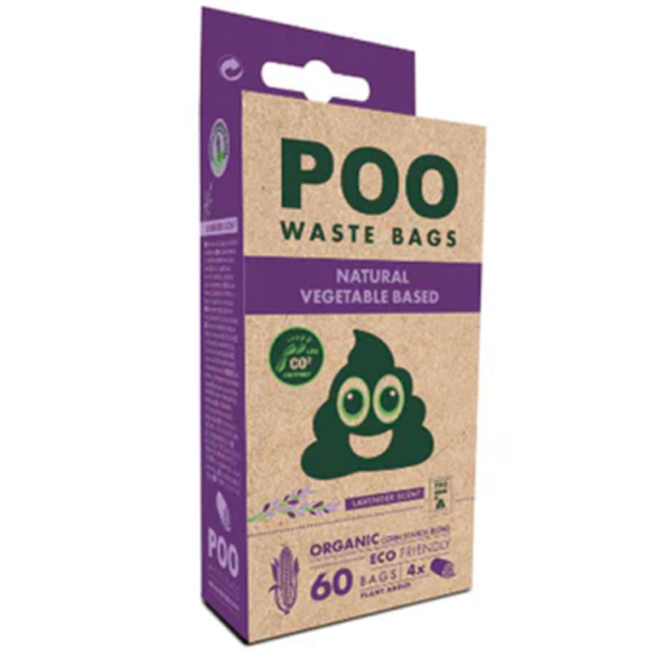 M Pets Poo 100% Lavender Scent Recycled Waste Bags for Dogs