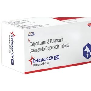 Mankind Cefastar CV 100mg Tablet (Cefpodoxime & Clavulanic) for Dogs and Cats