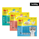 Me O Creamy Chicken & Liver, Salmon and Bonito Cat Treat Combo image 1