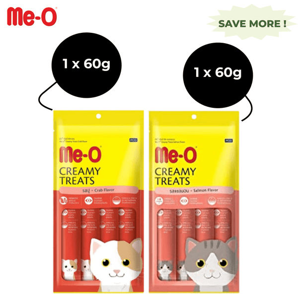 Me O Creamy Salmon and Crab Cat Treat Combo Gallery 1 - Fifozone