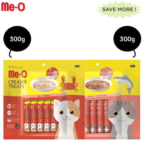 Me O Creamy Salmon and Crab Cat Treat Combo Gallery 2 - Fifozone