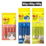 Me O Salmon, Chicken, Liver, Goat, Milk, Tuna Combo Creamy Treats Cat image 2