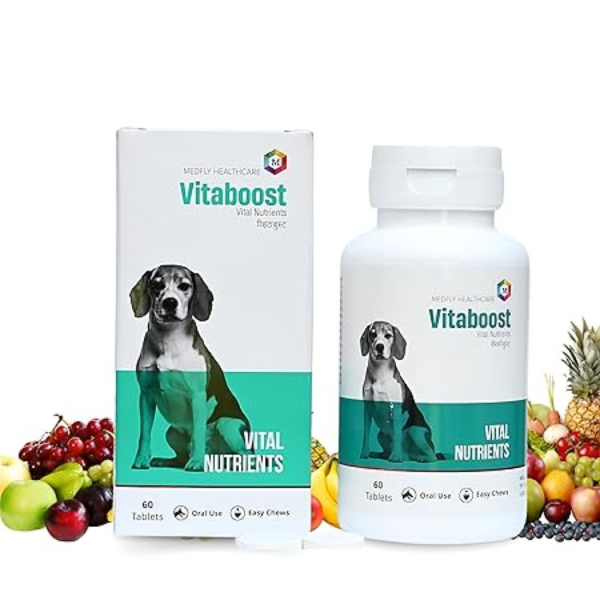 Medfly Healthcare Vitaboost for Dogs and Cats (Pack of 60 Tablets)