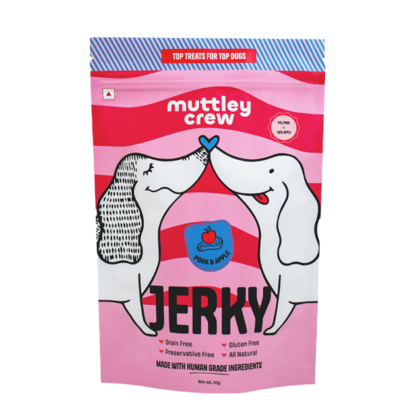 Muttley Crew Porky and Apple Jerky Dog Treats