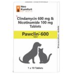 Neo Kumfurt Pawclin 600mg Tablets (Clindamycin & Nicotinamide) for Dogs and Cats image 2