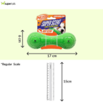 Nerf Dog Super Scent Meat Barbell Interactive Toy for Dogs (Green) image 2