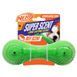 Nerf Dog Super Scent Meat Barbell Interactive Toy for Dogs (Green) image 1