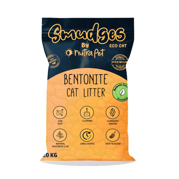 Smudges By NutraPet Eco Bentonite Non Scented Cat Litter