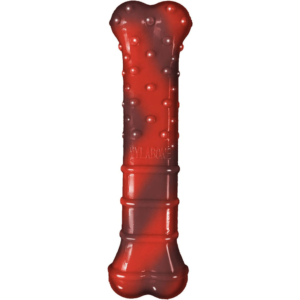 Nylabone Beef Flavored Power Chew Textured Bone (Red,Brown)