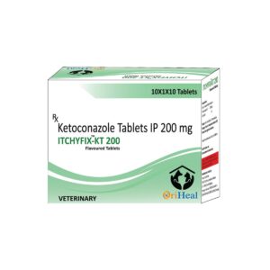 Oriheal Itchyfix KT 200mg (Ketoconazole) Antifungal Tablets for Dogs and Cats