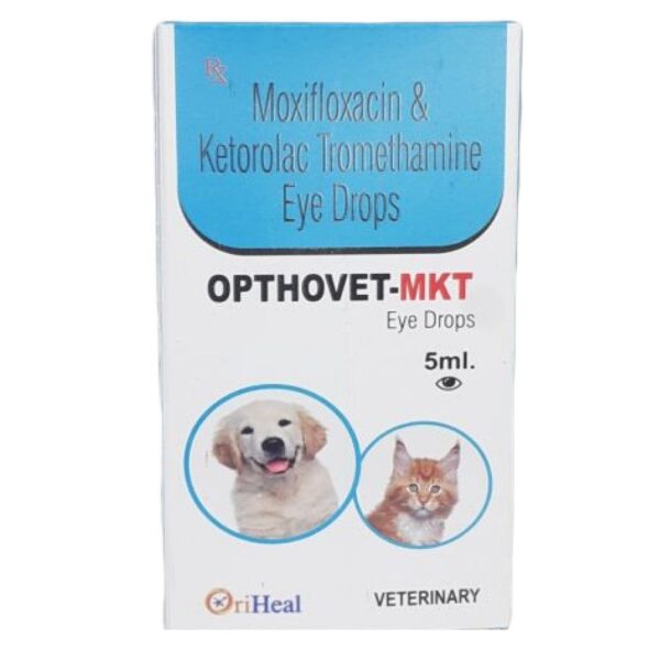 Oriheal Opthovet MKT (Moxifloxacin & Ketorolac Tromethamine) Eye Drops for Dogs & Cats