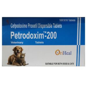 Oriheal Petrodoxim 200mg (Cefpodoxime Proxetil) Tablet for Dogs and Cats