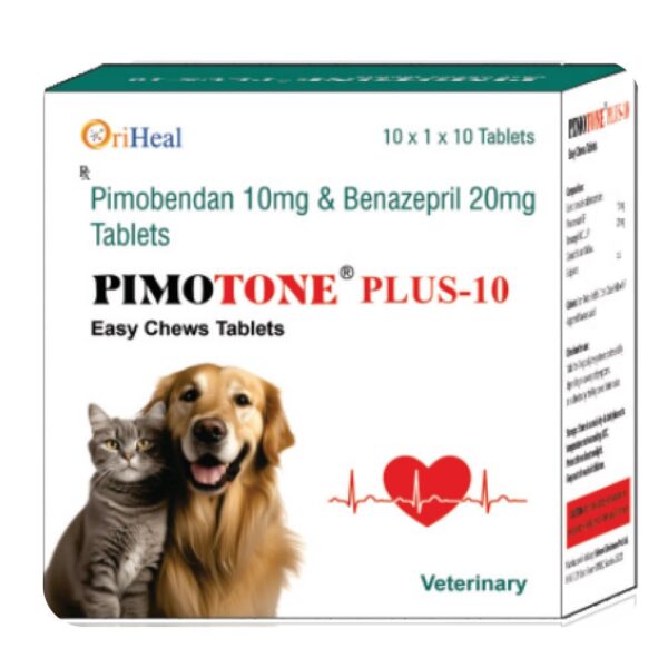 Oriheal Pimotone Plus 10mg (Pimobendan & Benazepril) Tablet for Dogs and Cats