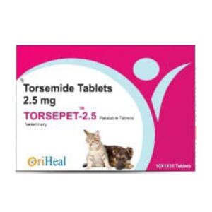 Oriheal Torsepet 2.5mg Tablet (Torsemide) for Dogs and Cats
