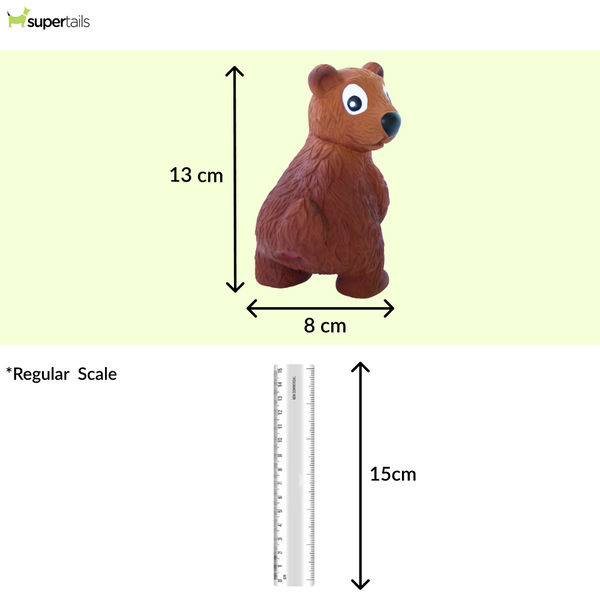 Outward Hound Tootiez Bear Latex Rubber Chew Toy for Dogs
