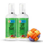 Papa Pawsome Tick Off Waterless Shampoo and Braided Rope Ball for Dogs image 2