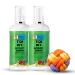 Papa Pawsome Tick Off Waterless Shampoo and Braided Rope Ball for Dogs image 1