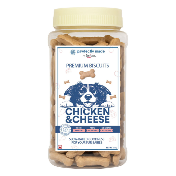 Pawfectly Made By Licious Chicken & Cheese Biscuits Dog Treats