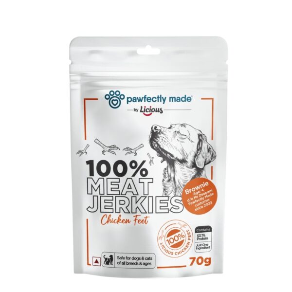 Pawfectly Made By Licious Dehydrated Chicken Feet Jerky Dog Treat