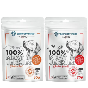 Pawfectly Made By Licious Dehydrated Chicken Heart and Feet Jerky Dog Treat Combo