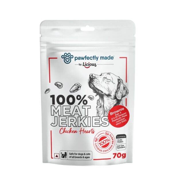 Pawfectly Made By Licious Dehydrated Chicken Heart Jerky Dog Treat