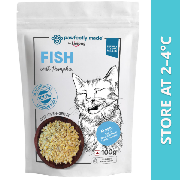 Pawfectly Made By Licious Fish & Pumpkin Home Meal for Cats