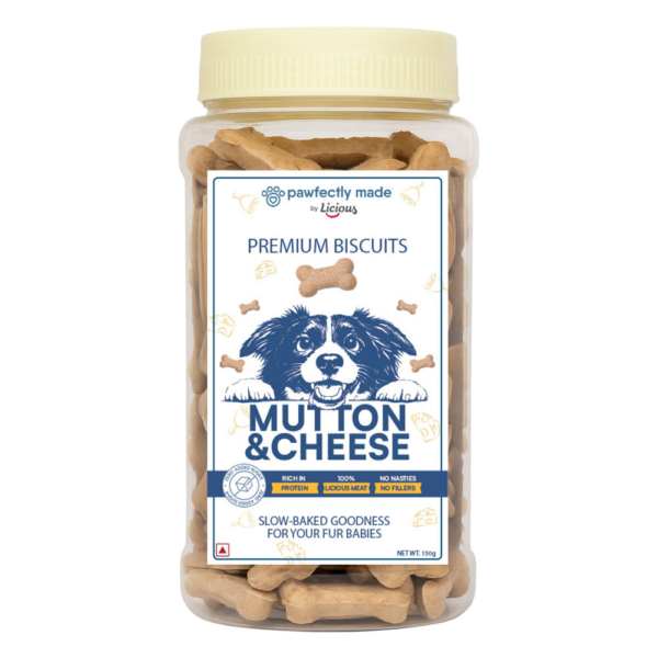 Pawfectly Made By Licious Mutton & Cheese Biscuits Dog Treats