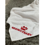Pawgypets Pet Towel for Dogs and Cats (White) image 4