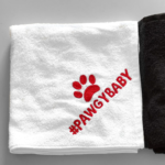 Pawgypets Pet Towel for Dogs and Cats (White) image 1